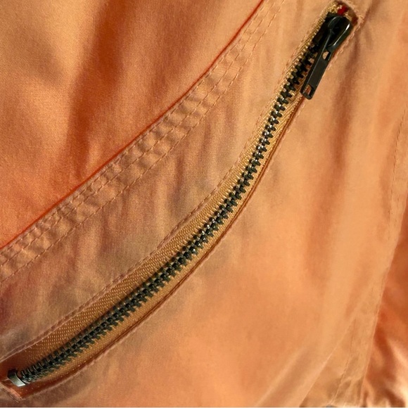 Coldwater Creek Apricot Hooded Zipper Fashionable Utility Jacket  Size L - Picture 5 of 9